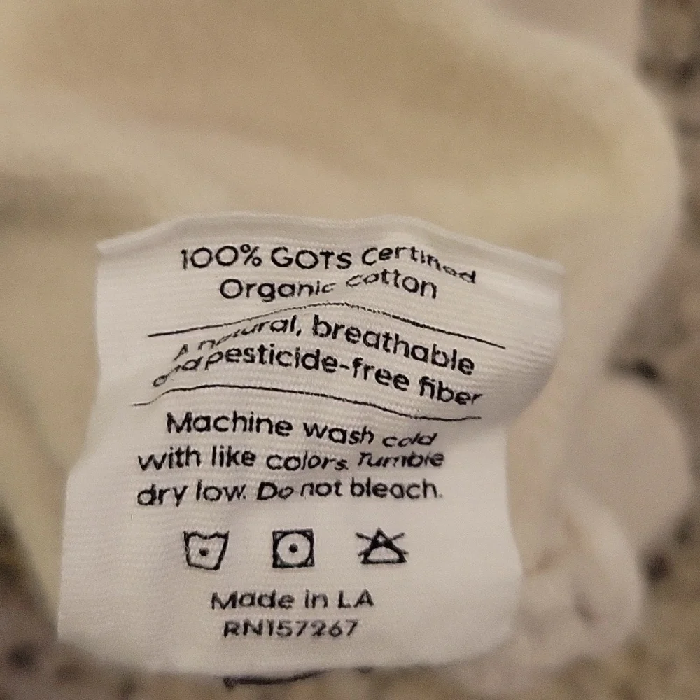 Mate The Label Crewneck Sweater Cream Moon Organic Cotton Small - Picture 4 of 4